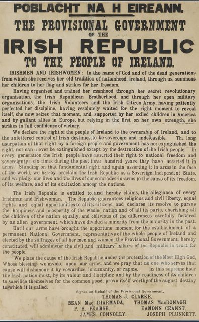 Noel Browne's copy of the Proclamation is guiding between €100,000 and €150,000